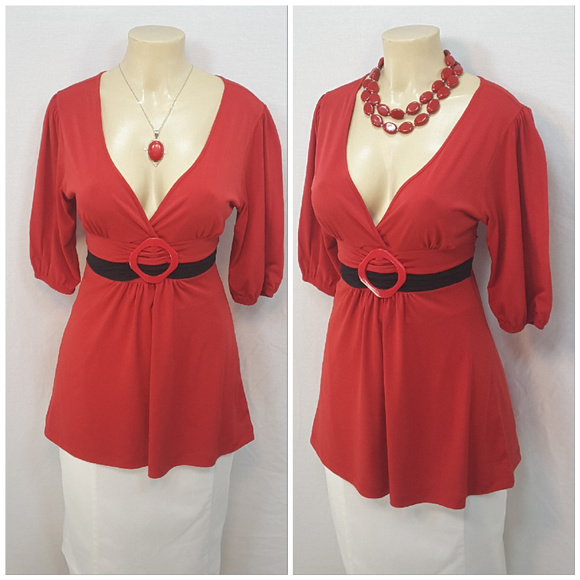 Hot Tempered Tops - HOT TEMPERED Flowy Pullover Top, size Large